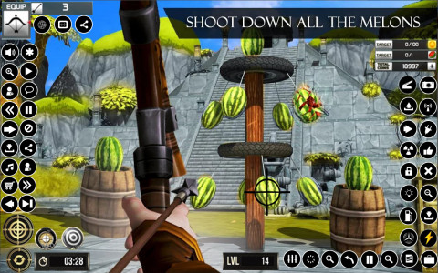 اسکرین شات بازی Watermelon Archery Games 3D 1