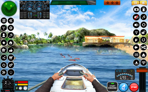 اسکرین شات بازی Fishing Boat Driving Simulator 3