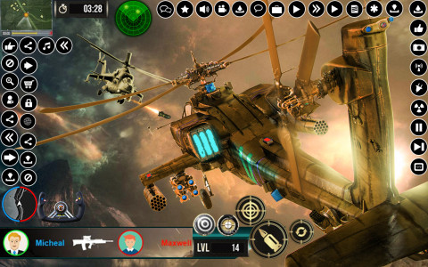 اسکرین شات برنامه Army Gunship Helicopter Game 2