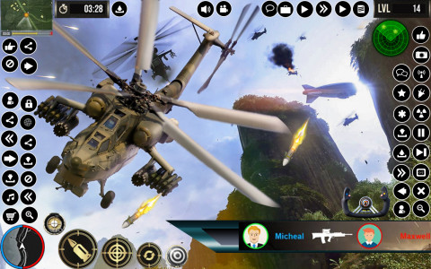اسکرین شات برنامه Army Gunship Helicopter Game 4