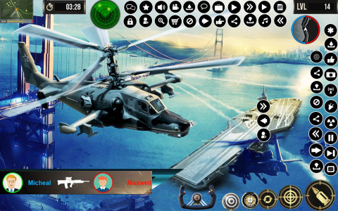 اسکرین شات برنامه Army Gunship Helicopter Game 3