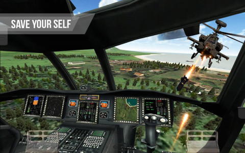 اسکرین شات برنامه Army Gunship Helicopter Game 2