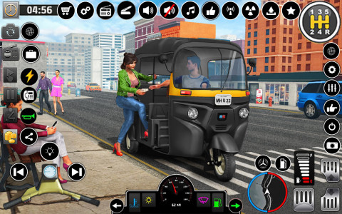 اسکرین شات برنامه Tuk Tuk Rickshaw Driving Games 2