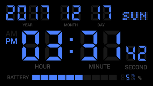 اسکرین شات برنامه Simple Digital Clock - DIGITAL CLOCK SHG2 FREE 1