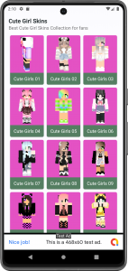 اسکرین شات برنامه Cute Skins Girls for Minecraft 1