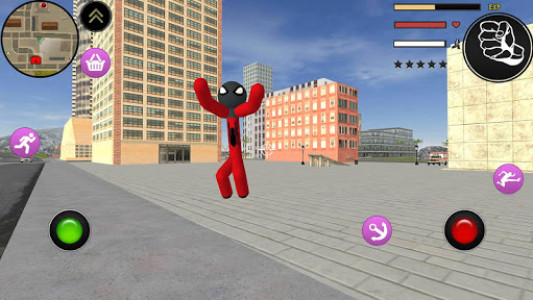 اسکرین شات بازی Stickman Spider Rope Hero : Crime City Simulator 4