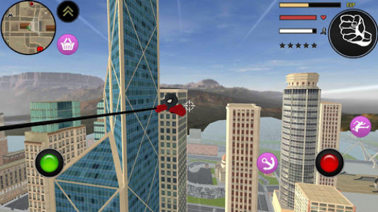 اسکرین شات بازی Stickman Spider Rope Hero : Crime City Simulator 3