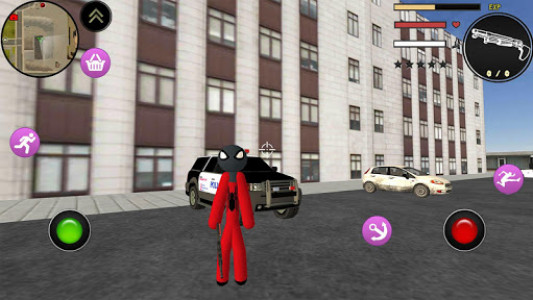 اسکرین شات بازی Stickman Spider Rope Hero : Crime City Simulator 1