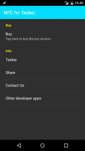 اسکرین شات برنامه NFC for Tasker 1