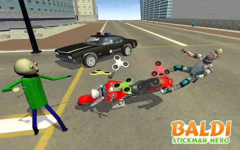 اسکرین شات بازی Stickman Fight Baldi - Crime City Simulator Game 2