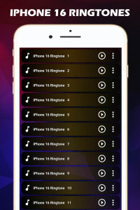 اسکرین شات 3 برنامه iPhone 16 Ringtones