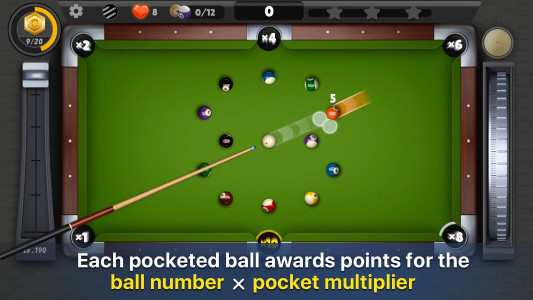 اسکرین شات 1 بازی Billiards Nation