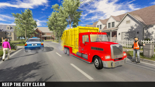 اسکرین شات برنامه Garbage Truck Simulator: Trash Truck Games 2021 5