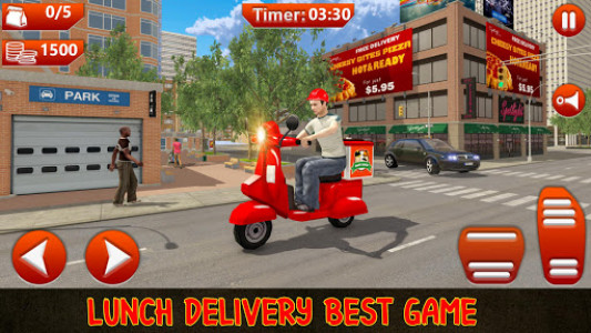 اسکرین شات بازی Moto Bike Pizza Delivery Games 2021: Food Cooking 1