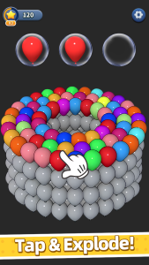 اسکرین شات 6 بازی Balloon Triple Match: Match 3D