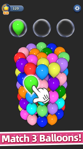 اسکرین شات 1 بازی Balloon Triple Match: Match 3D