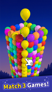 اسکرین شات 1 بازی Balloon Triple Match: Match 3D
