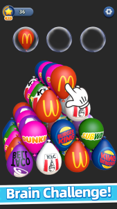 اسکرین شات 2 بازی Balloon Triple Match: Match 3D