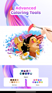 اسکرین شات 2 برنامه Pop Color: Painting & Coloring