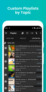 اسکرین شات 6 برنامه Podcast Addict: Podcast player