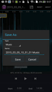 اسکرین شات برنامه MP3 cutter 5