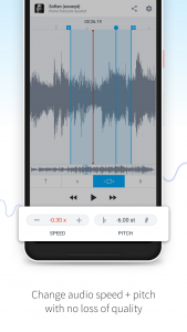 اسکرین شات برنامه AudioStretch:Music Pitch Tool 4