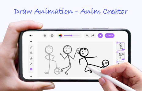 اسکرین شات 1 برنامه Draw Animation - Anim Creator