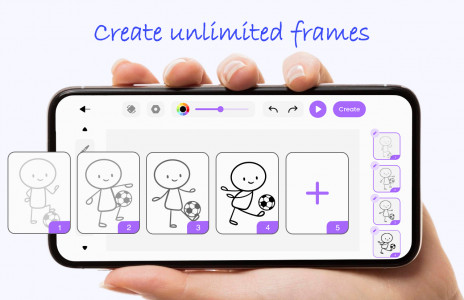 اسکرین شات 4 برنامه Draw Animation - Anim Creator