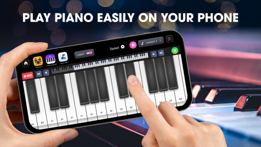 اسکرین شات 1 برنامه Easy Piano Keyboard - Piano88