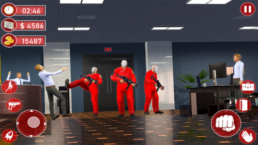 اسکرین شات بازی Armed Robbery Heist - Bank Robbery Shooting Game 1