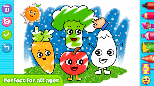 اسکرین شات 2 برنامه Fun Coloring games for kids