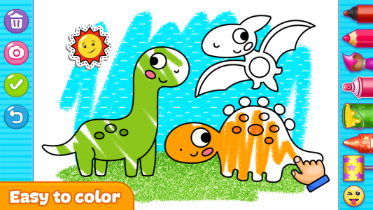 اسکرین شات 1 برنامه Fun Coloring games for kids