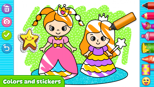 اسکرین شات برنامه Fun Coloring games for kids 6