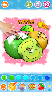 اسکرین شات 6 بازی Fruits and Vegetables Coloring