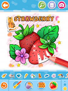 اسکرین شات بازی Fruits and Vegetables Coloring 3