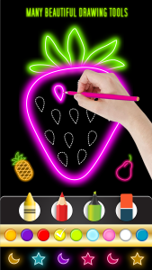 اسکرین شات 2 بازی Fruits and Vegetables Coloring
