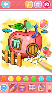 اسکرین شات 8 بازی Glitter House coloring for kid