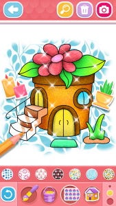 اسکرین شات 6 بازی Glitter House coloring for kid