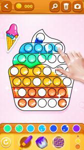 اسکرین شات بازی Glitter Pop It Coloring Game 2