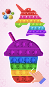 اسکرین شات 5 بازی Glitter Pop It Coloring Game
