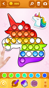 اسکرین شات بازی Glitter Pop It Coloring Game 4