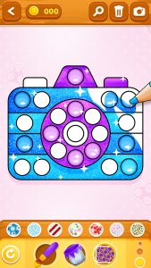 اسکرین شات بازی Glitter Pop It Coloring Game 6