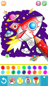 اسکرین شات 6 برنامه Mermaid coloring for kids