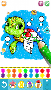 اسکرین شات برنامه Mermaid coloring for kids 2