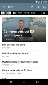 اسکرین شات برنامه UK Newspapers 3