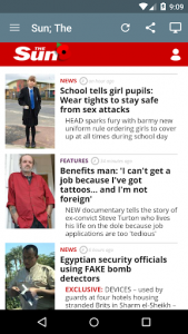 اسکرین شات برنامه UK Newspapers 2