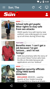 اسکرین شات 2 برنامه UK Newspapers