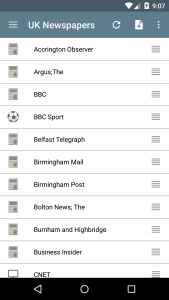 اسکرین شات 1 برنامه UK Newspapers