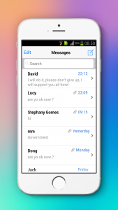 اسکرین شات برنامه Messaging+ L SMS, MMS 1