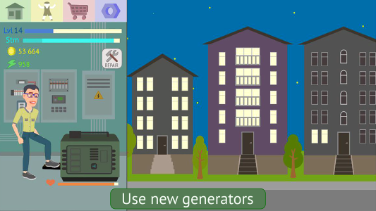 اسکرین شات 4 بازی Energy Clicker: Light up world